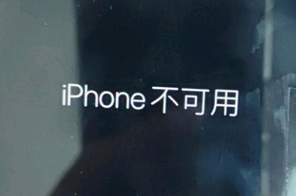 府谷苹果服务网点分享锁屏界面显示“iPhone 不可用”如何解决 